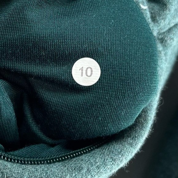 Lululemon Sweatshirt Womens Size 10 &go Endeavor Long Sleeve Cotton Fleece Green - Picture 8 of 11